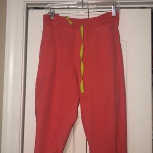 Figs Zamora Joggers discontinued color Hot Coral size XXL Regular..Like New.